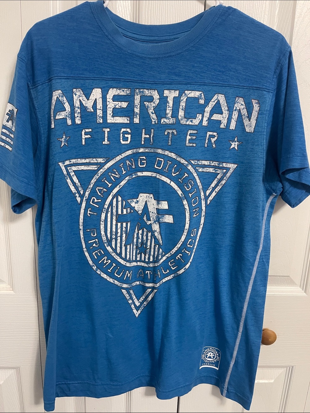 American Fighter Blue Short Sleeve Graphic Tee